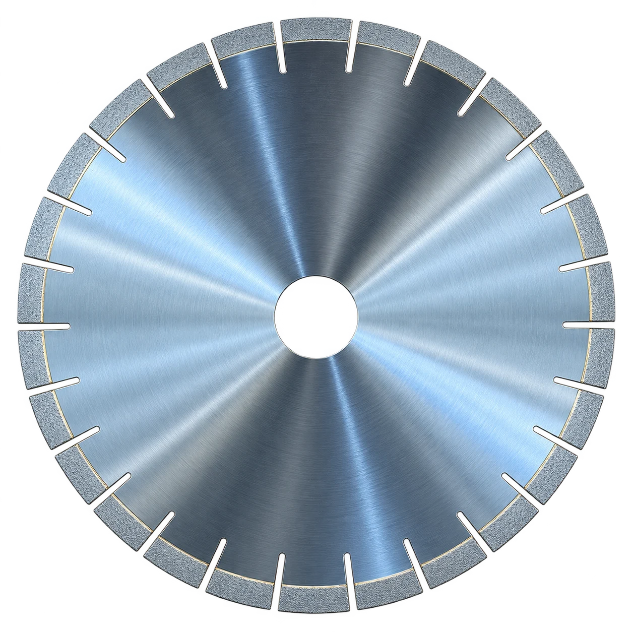 Product illustration: QZ-SB-GR01 Diamond Blade For Granite (Stepped Segments / U-Slot) | ADAMA CUT